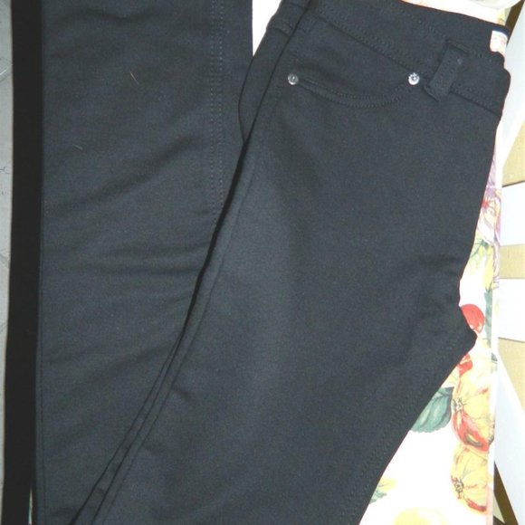Pop Looks Black Stretch Skinny Jeans/Jeggings , 30W - 30L , Jr. XL - Picture 6 of 6